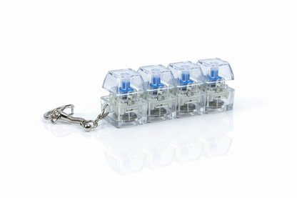 Anti-stress keychain with 4 mechanical keys